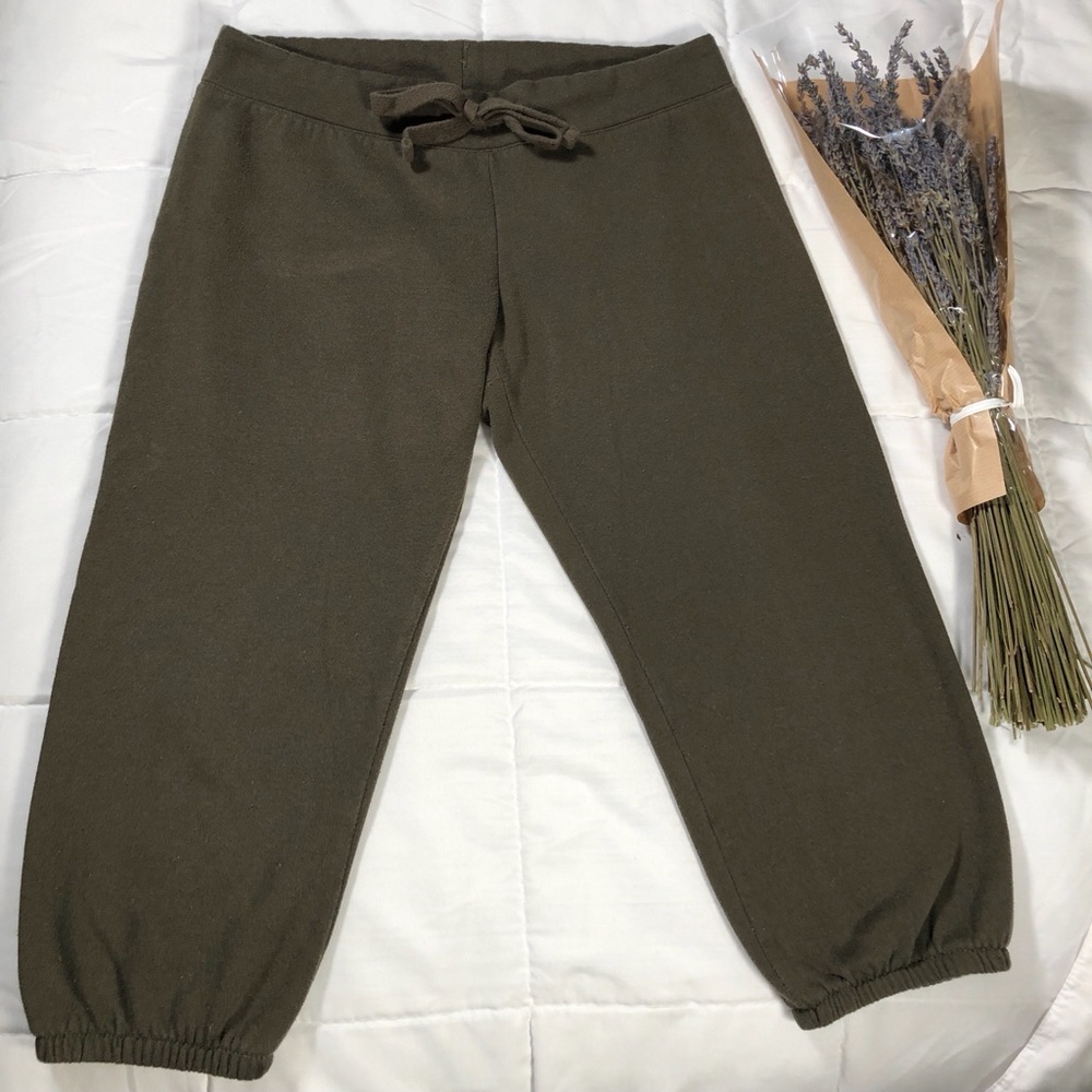Fabletics Cropped Joggers Xs Hunter Green
